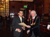2008: Deacon Convenor Ian Dunsmore presenting Hammermen Prizes